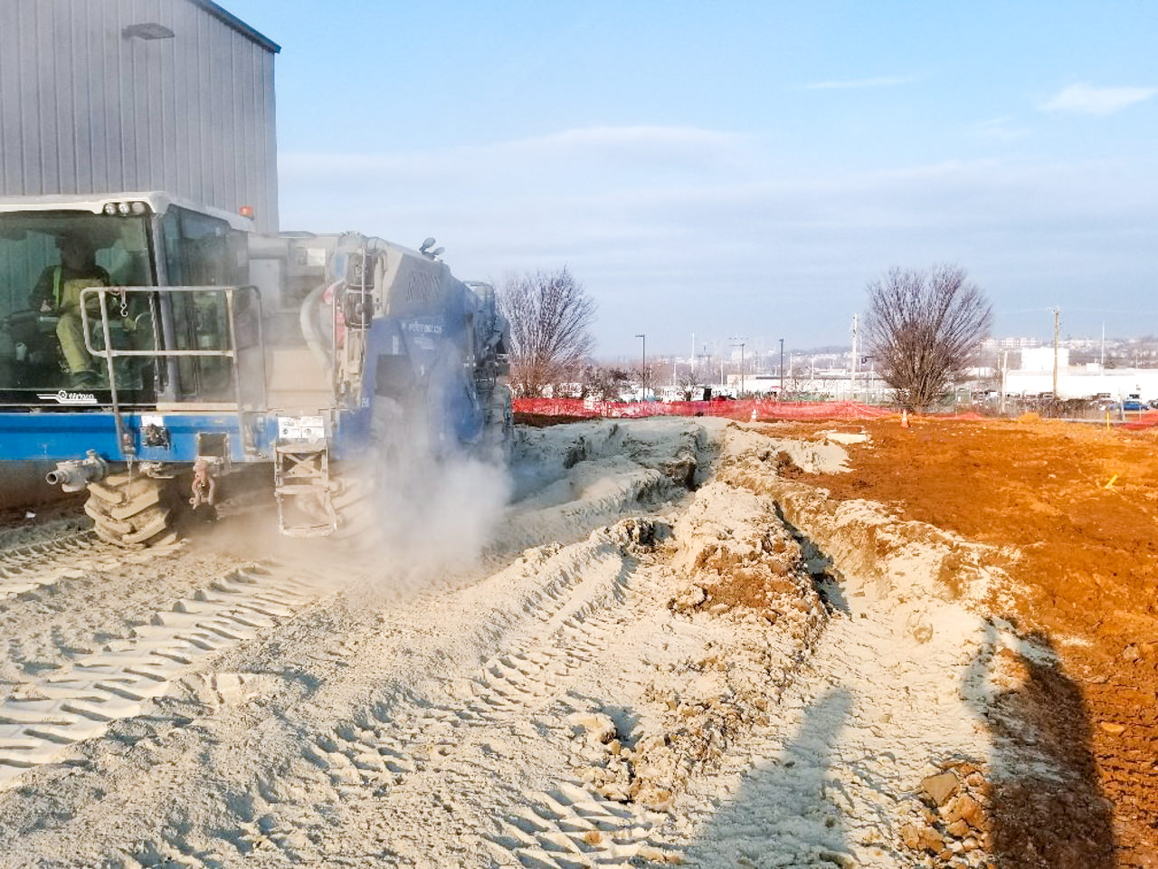 Soil Modification on Construction Site
