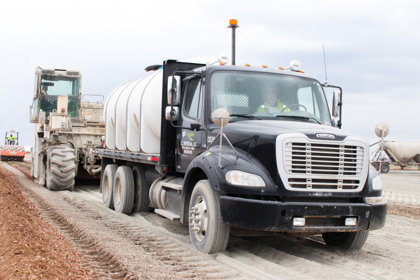 Water Tanker on Roadway