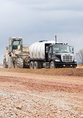 Water Tanker and Construction Equipment