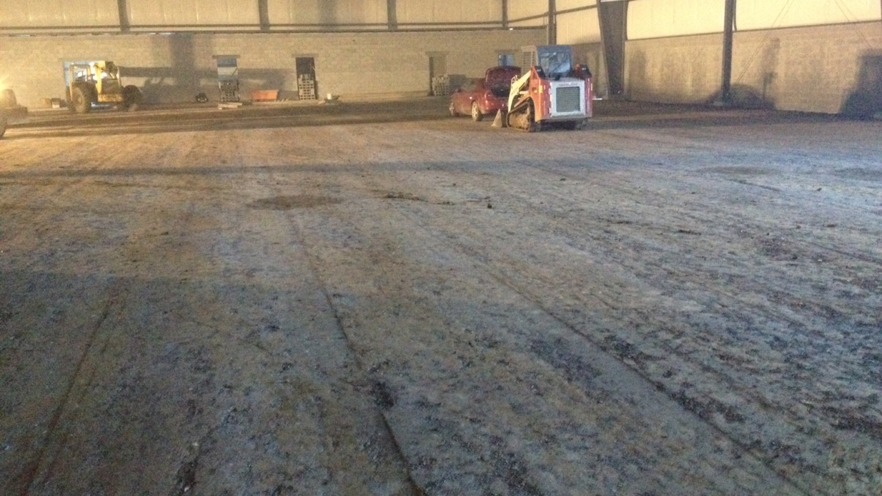 Soil Drying – Inside Building After Compaction