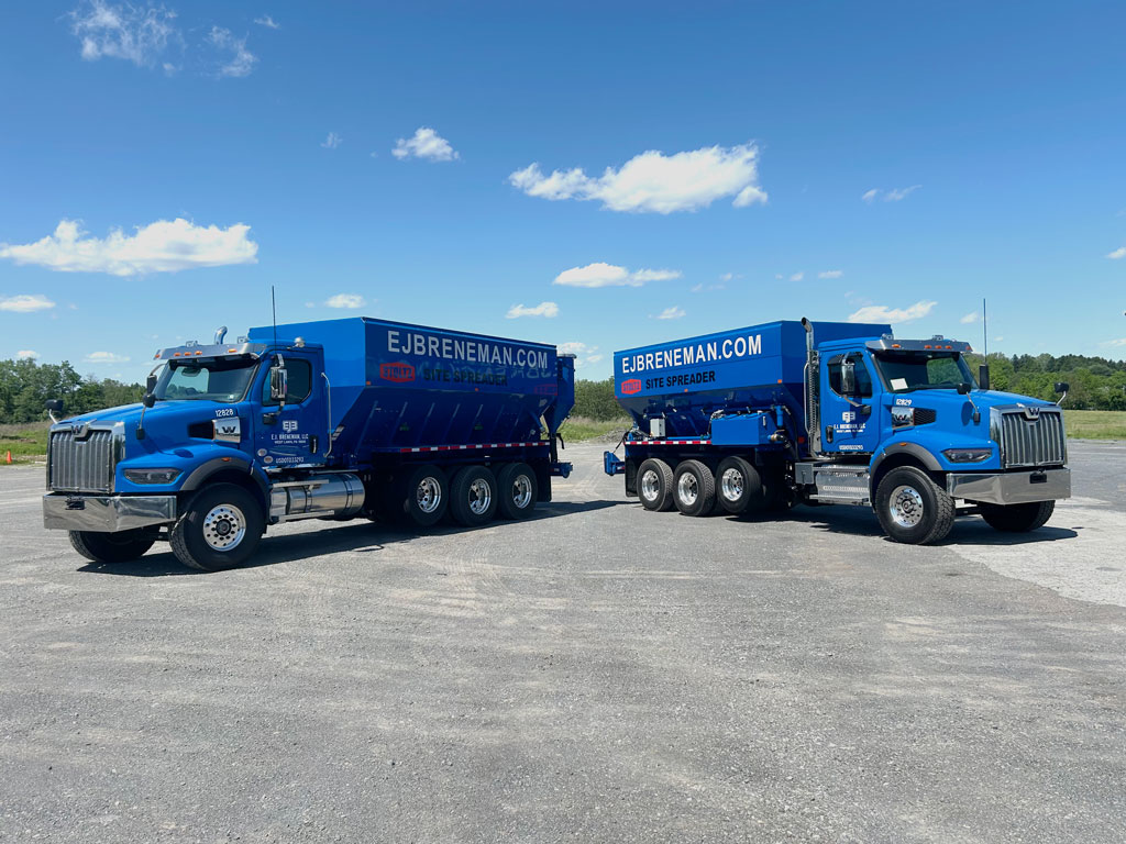 EJ Brenemen Site Spreader Trucks